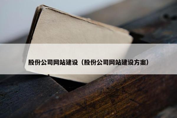 股份公司网站建设（股份公司网站建设方案）