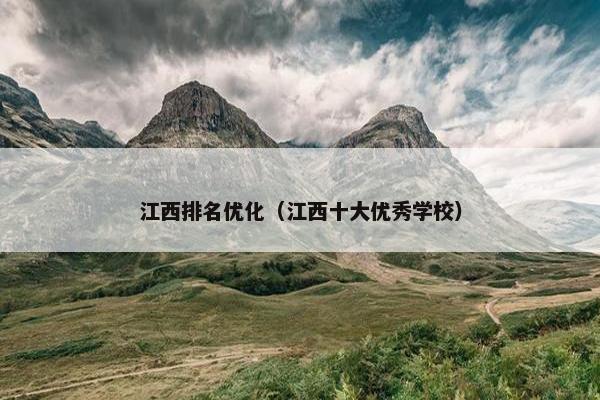 江西排名优化（江西十大优秀学校）