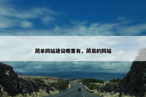 简单网站建设哪里有，简易的网站