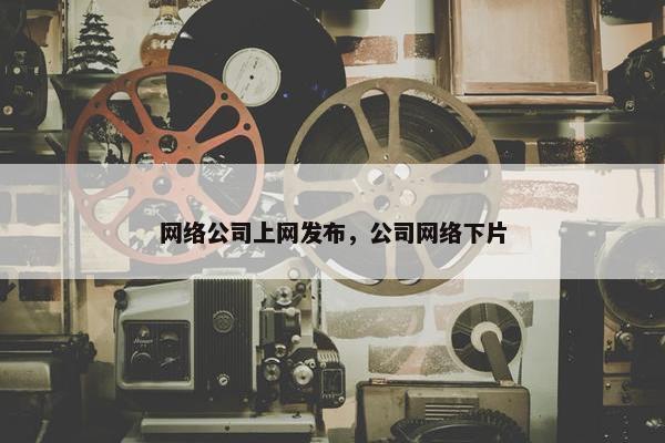网络公司上网发布，公司网络下片