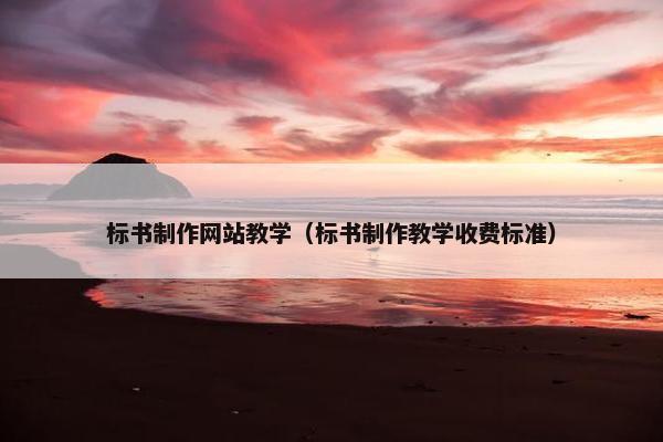 标书制作网站教学（标书制作教学收费标准）