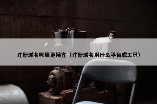 注册域名哪里更便宜（注册域名用什么平台或工具）