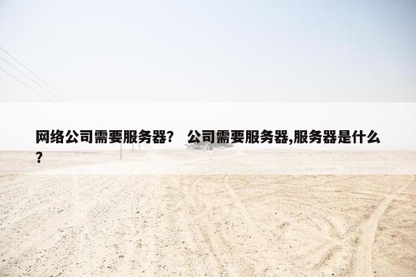 网络公司需要服务器？ 公司需要服务器,服务器是什么？