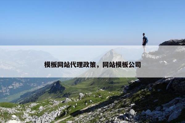 模板网站代理政策，网站模板公司