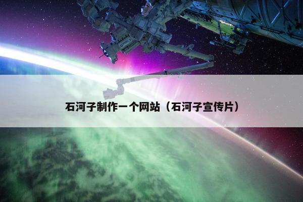 石河子制作一个网站（石河子宣传片）