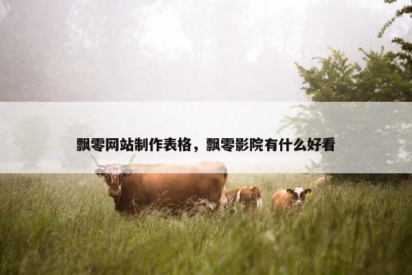 飘零网站制作表格，飘零影院有什么好看