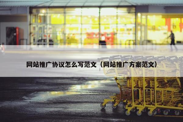 网站推广协议怎么写范文（网站推广方案范文）