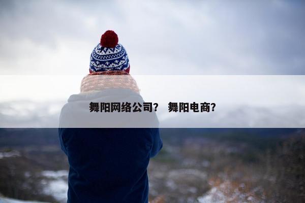 舞阳网络公司？ 舞阳电商？