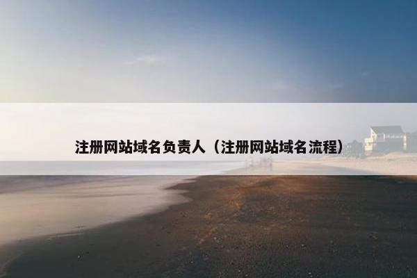 注册网站域名负责人（注册网站域名流程）