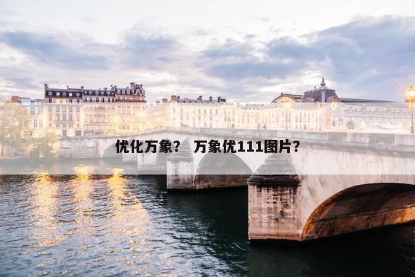优化万象？ 万象优111图片？