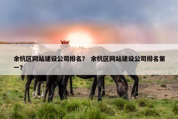 余杭区网站建设公司排名？ 余杭区网站建设公司排名第一？
