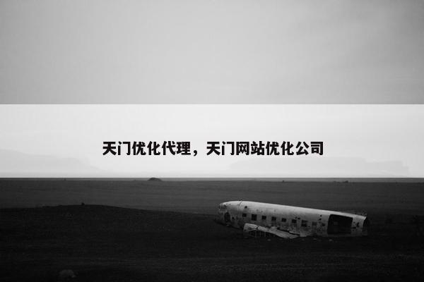 天门优化代理，天门网站优化公司