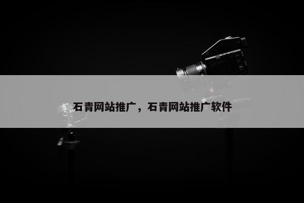 石青网站推广，石青网站推广软件