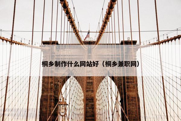 桐乡制作什么网站好（桐乡兼职网）