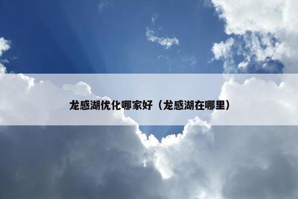 龙感湖优化哪家好（龙感湖在哪里）