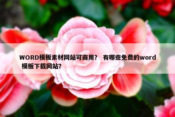 WORD模板素材网站可商用？ 有哪些免费的word 模板下载网站？
