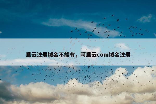 里云注册域名不能有，阿里云com域名注册