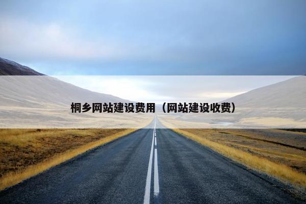 桐乡网站建设费用（网站建设收费）