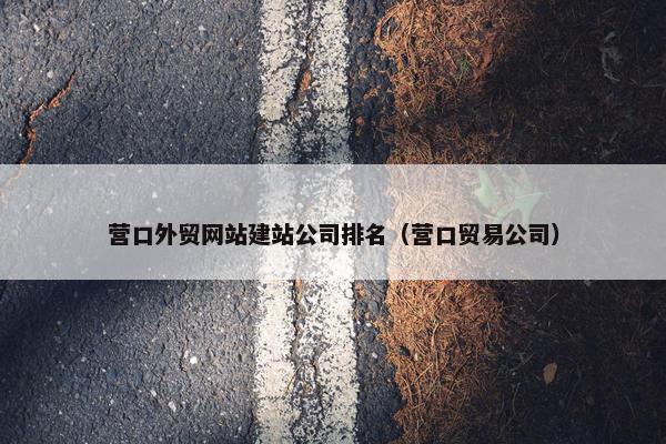 营口外贸网站建站公司排名（营口贸易公司）
