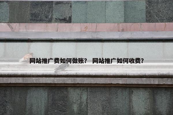 网站推广费如何做账？ 网站推广如何收费？