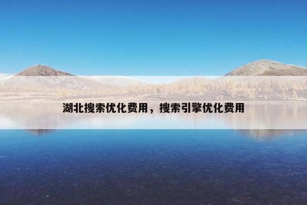 湖北搜索优化费用，搜索引擎优化费用