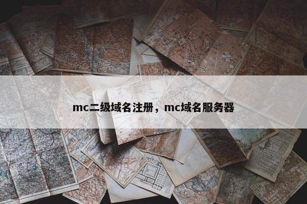mc二级域名注册，mc域名服务器