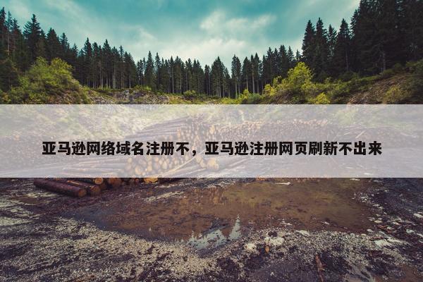 亚马逊网络域名注册不，亚马逊注册网页刷新不出来