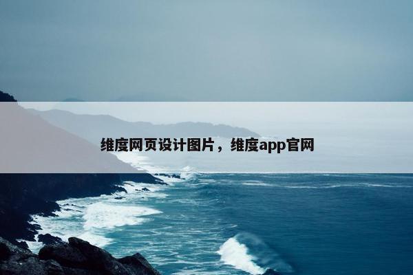 维度网页设计图片，维度app官网