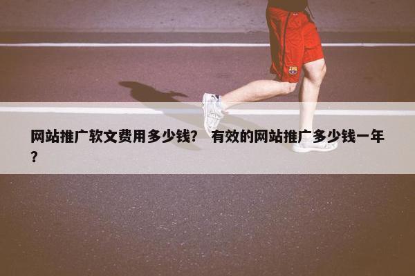网站推广软文费用多少钱？ 有效的网站推广多少钱一年？