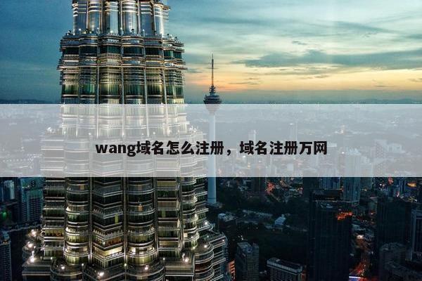 wang域名怎么注册，域名注册万网
