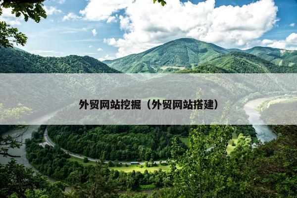 外贸网站挖掘（外贸网站搭建）
