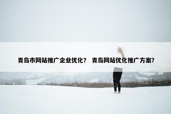 青岛市网站推广企业优化？ 青岛网站优化推广方案？