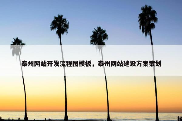 泰州网站开发流程图模板，泰州网站建设方案策划