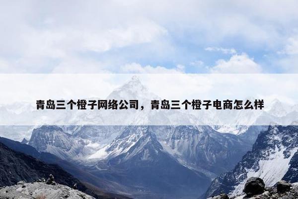 青岛三个橙子网络公司，青岛三个橙子电商怎么样